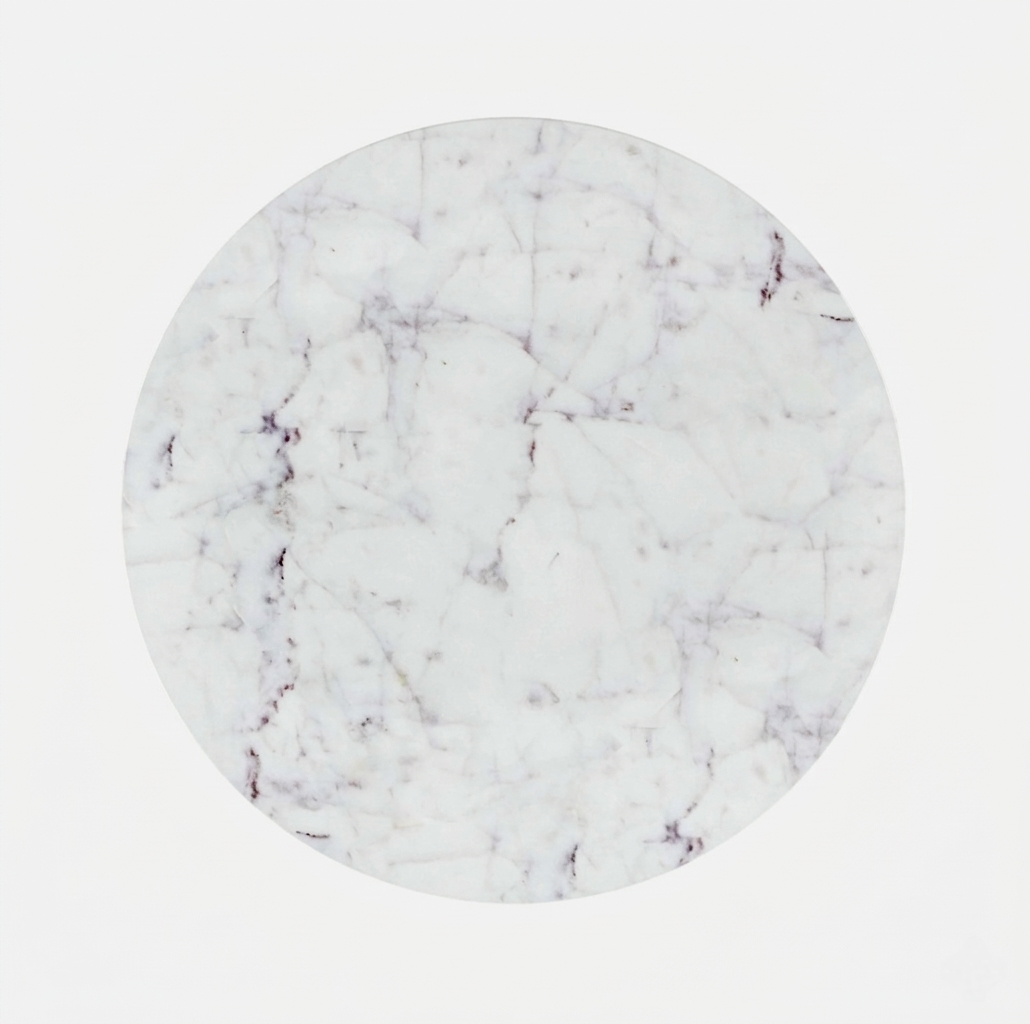 Marble and Mango Wood Round Sidee Table - alternate view 2