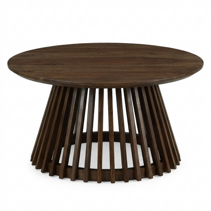 Eva Round Wood Coffee Table - 4946037876