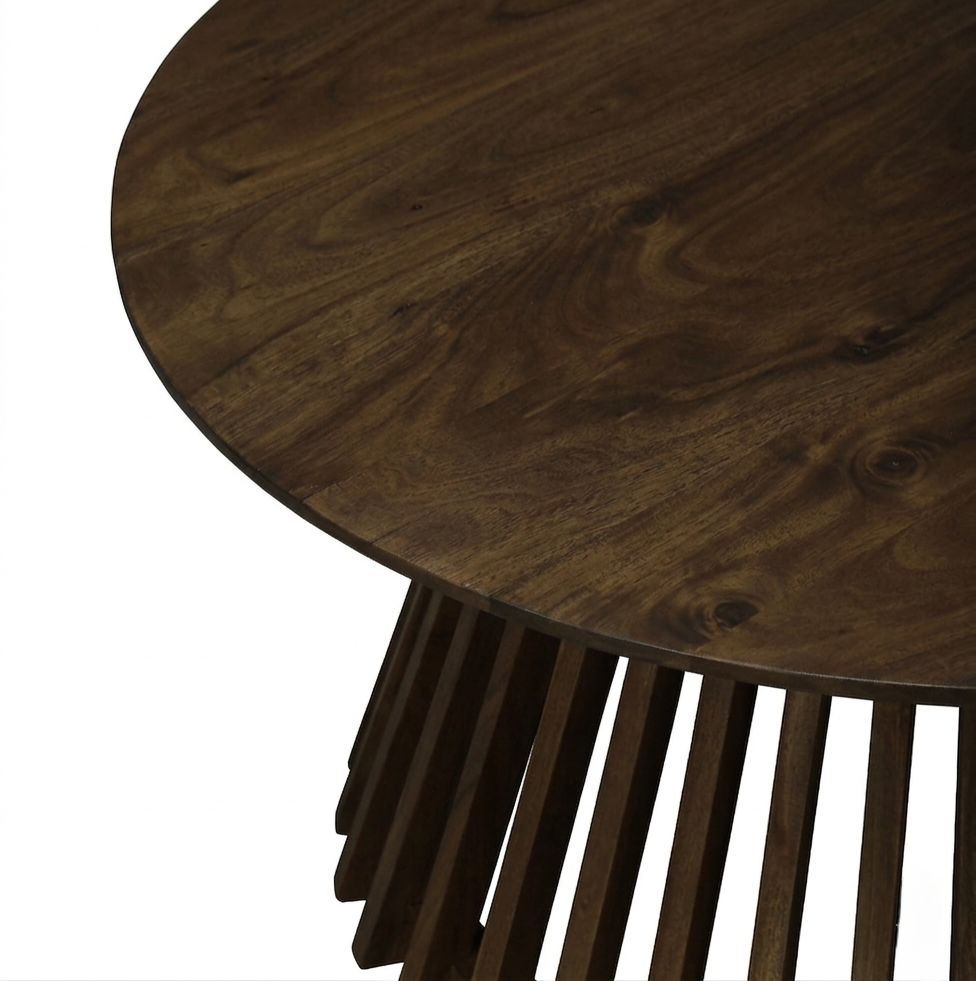 Eva Round Wood Coffee Table - 4946417032