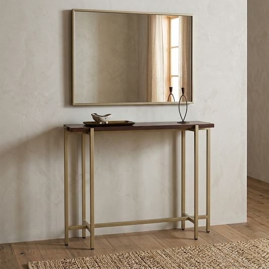 Maya Rectangle Metal Console Table - 5214660433