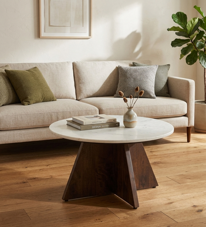 Chiko Round Marble Coffee Table - 6842177737