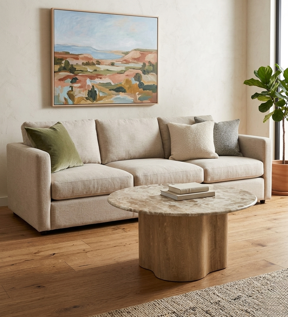 Thar Round Marble Coffee Table - 6842750967