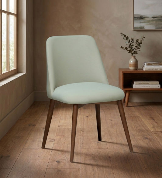 Avila Wooden Dining Chair with Off-White Velvet (Set of 2) - 7456232999