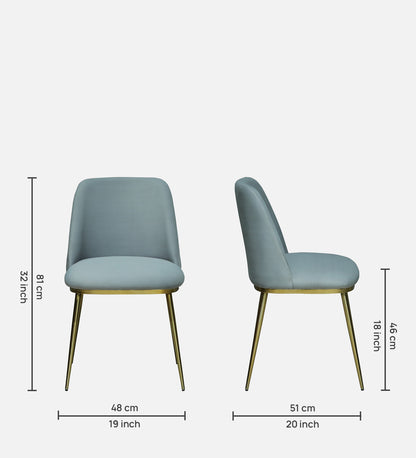 Avila 6 Seater Metallic Dining Set in Glossy Gold and Grey Velvet Chair - Arm Chair Dim Copy