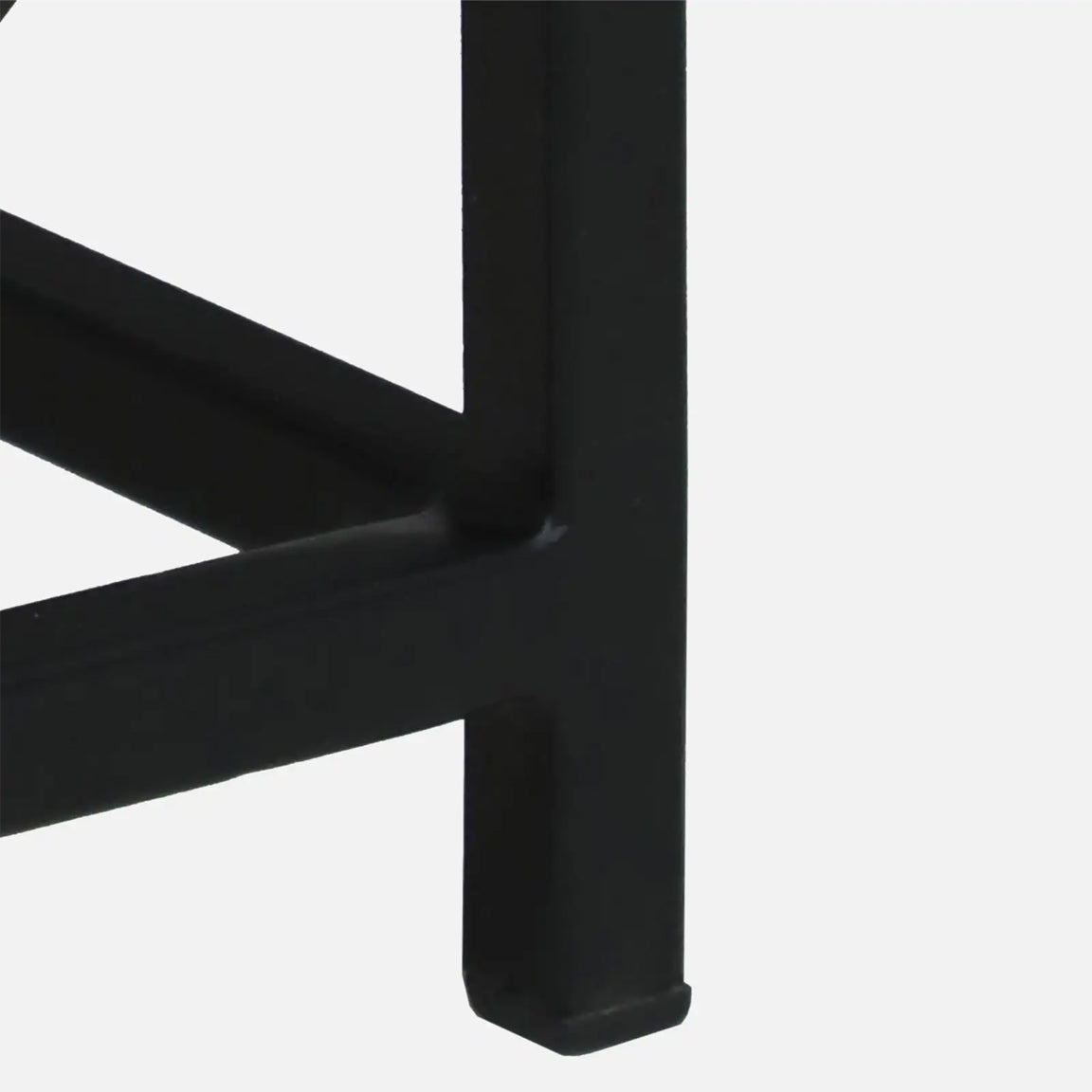 Black Metal Base and Green Porcelian Top Coffee Table - detail view