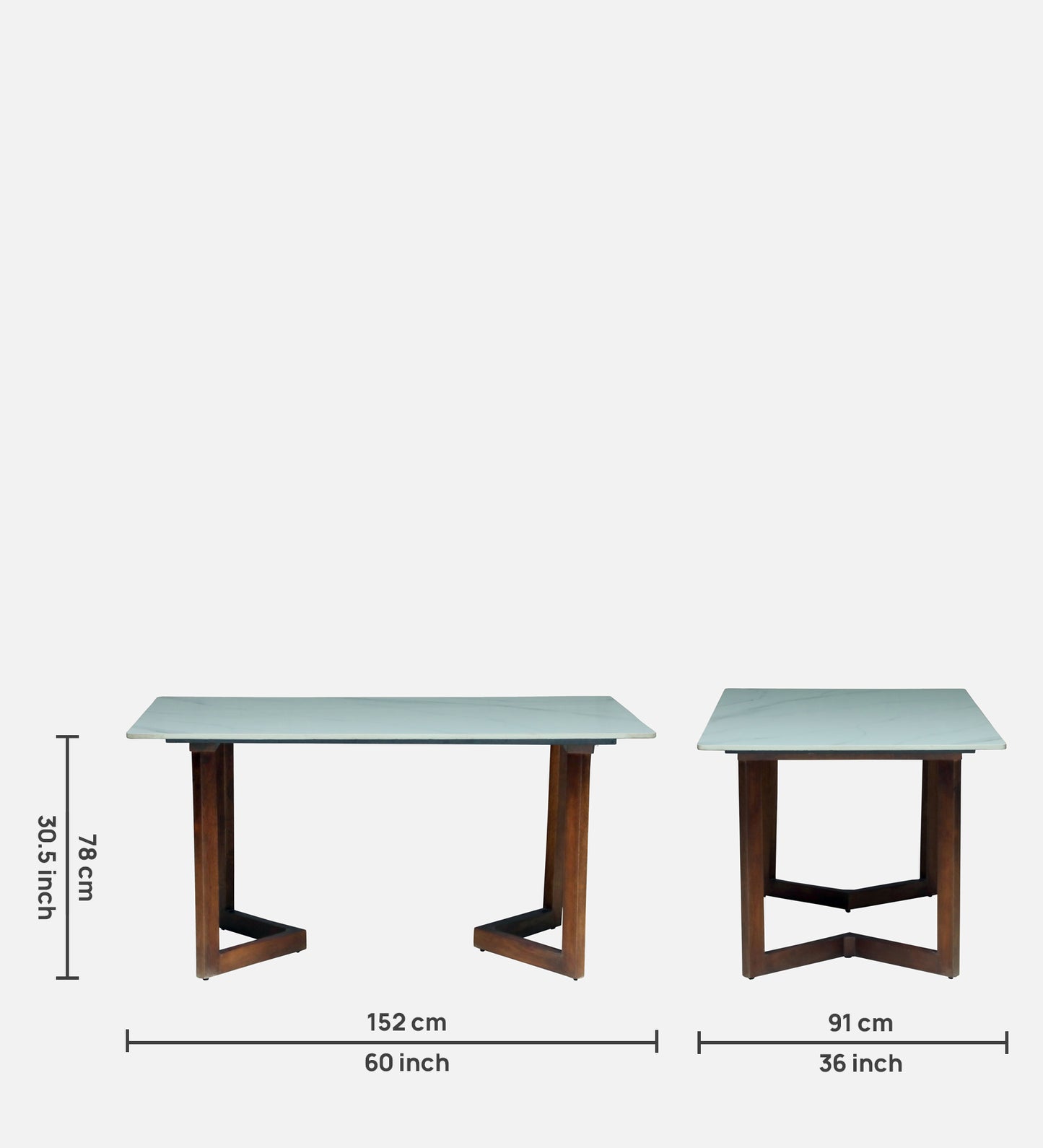 Avila 6 Seater Wooden Dining Set with Onion-Red Chair - Dining 31x70x35 Copy