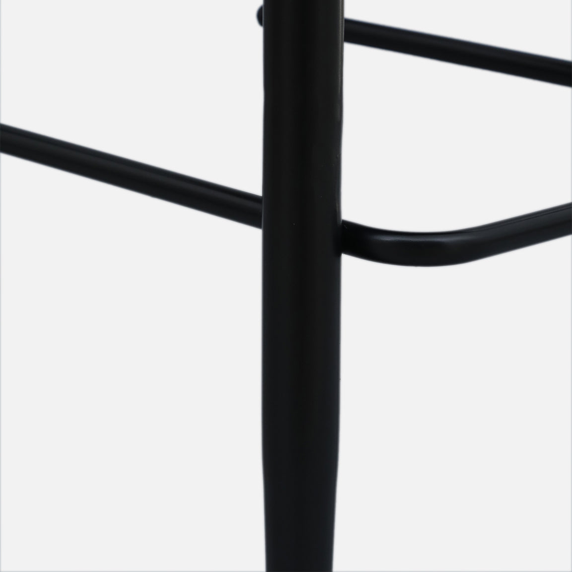 Buck Leatherette Bar Chair - Metal Bar Chair With Leatherette Seat And Black Legs B View