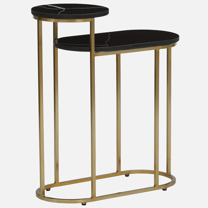 Metallic Golden Electroplated and Black Porcelian Top - alternate view 2