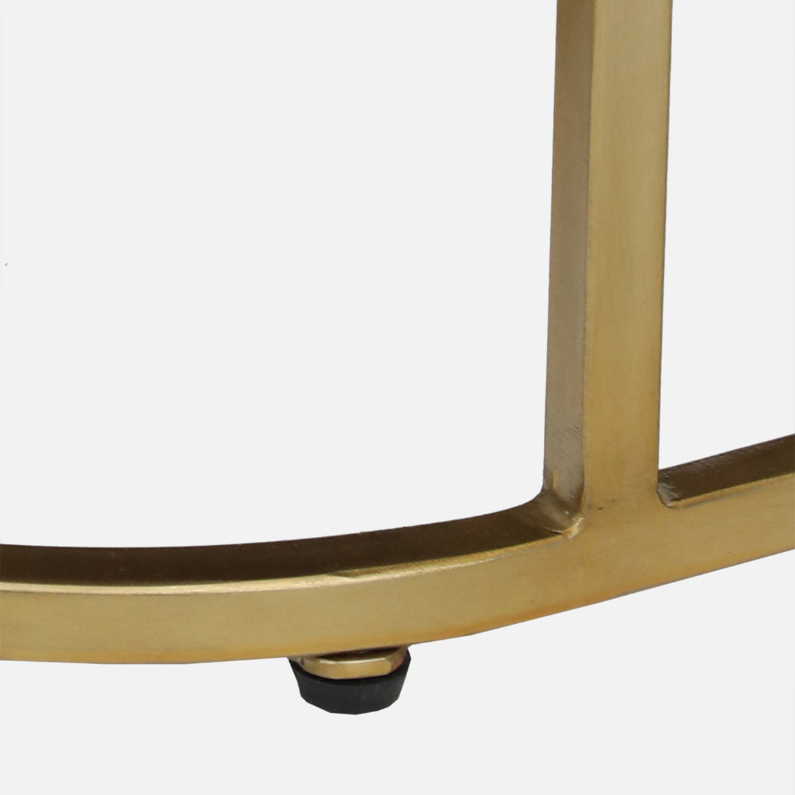 Metallic Golden Electroplated and White Porcelian Top - detail view
