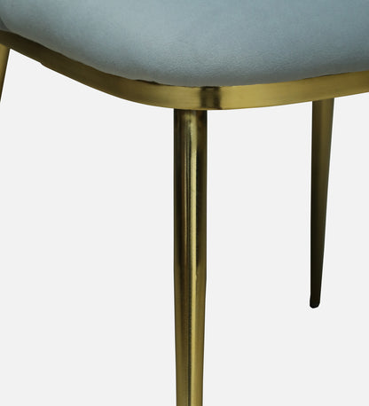 Avila Metal Dining Chair with Grey Velvet (Set of 2) - Rsk 4676