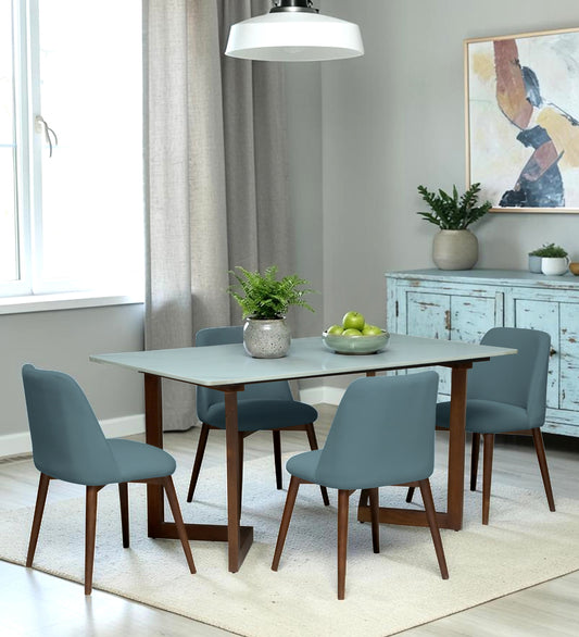 Avila 4 Seater Wooden Dining Set with Grey Chair - Rsk 4691 8 (2)