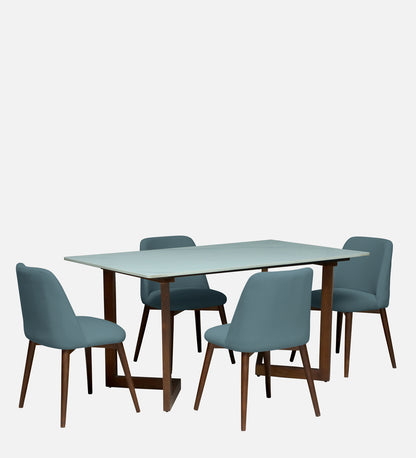 Avila 4 Seater Wooden Dining Set with Grey Chair - Rsk 4691 8