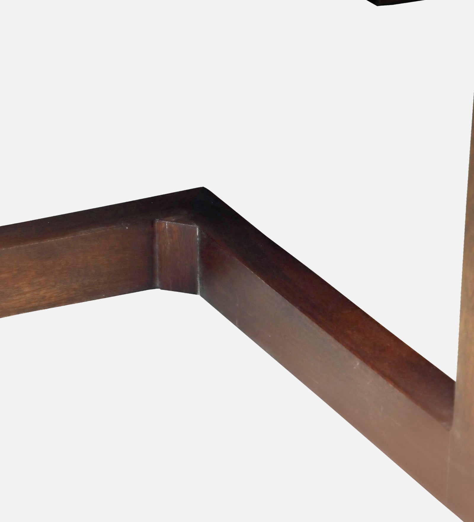 Avila 6 Seater Mango Wood Rectangle Dining Table in Walnut Finish - Rsk 4697