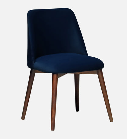 Avila Wooden Dining Chair with Blue Velvet (Set of 2) - Rsk 4723