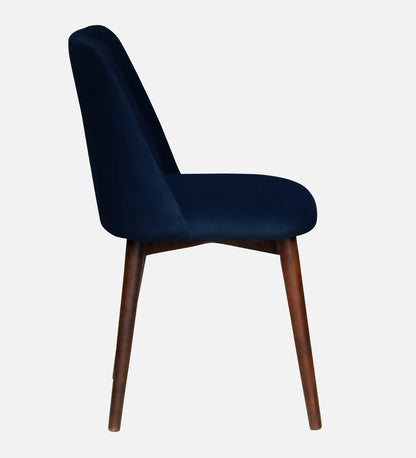 Avila Wooden Dining Chair with Blue Velvet (Set of 2) - Rsk 4724