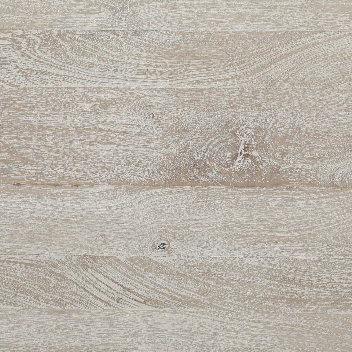Sandblasted Mango Wood Coffee Table in Whitewash Finish - material detail