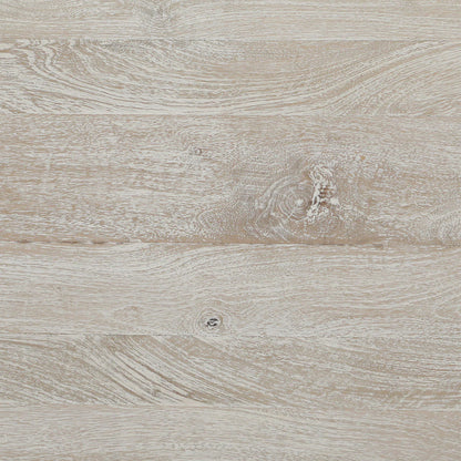 Sandblasted Mango Wood Coffee Table in Whitewash Finish - material detail